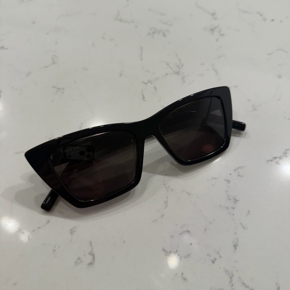 Saint Laurent Dark Frame Mica Sunglasses